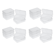 20 stuks mini plastic opbergdozen met deksel voor het verzamelen van kleine voorwerpen, kralen, sieraden, kaarten en knutselspullen