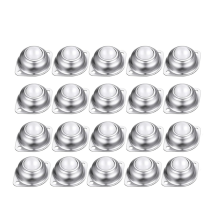 20 stuks 1 inch ronde nylon kogellagers met universele wielen voor transportbanden