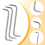 7 Pcs Offset Screwdriver Set Right Angle Screwdriver, Slotted Z-Type 3
