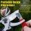 Portable Quick Sharpener, Hand Held Knife Garden Tool Sharpener Stone, Lawn Blade (Black & Red,6Pcs) 6