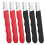 Portable Quick Sharpener, Hand Held Knife Garden Tool Sharpener Stone, Lawn Blade (Black & Red,6Pcs) 3
