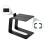 Support d'enceinte compact, support audio professionnel pour bureau, surveillance, enceintes d'étagère, 2 pièces 6