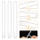 30PCS Popsicle Sticks 4.5 Inch Acrylic Cakesicle Reusable Ice PopSticks Plastic (Clear) 6