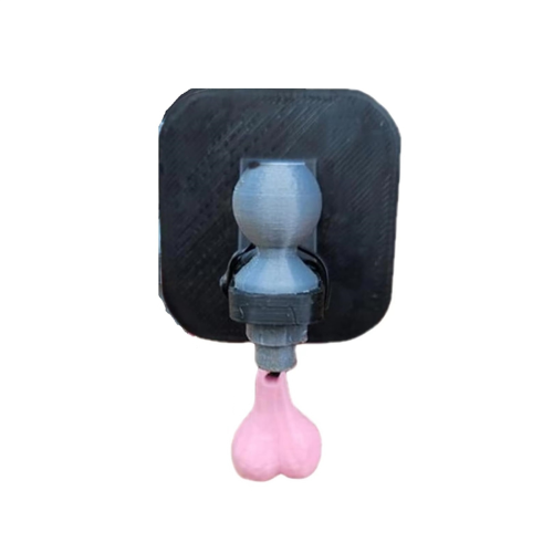 Funny Trailer Hitch Cover, 2024 New 3D Tiny with Nuts Hook Cover 1Pcs 1