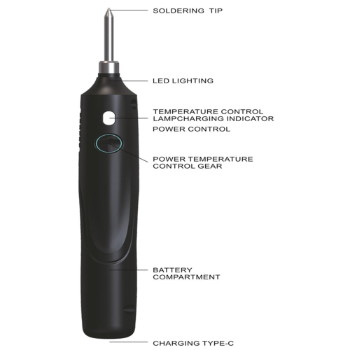 USB Portable Soldering Iron Set Mini Home Student Torch Wireless Lithium Battery Repair Tools 2