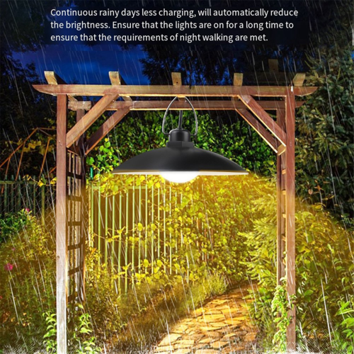 Suspension solaire avec télécommande, éclairage d'intérieur et d'extérieur pour camping, jardin, cour 2