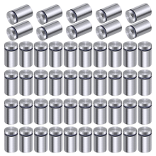 50 stuks afstandsschroeven voor borden, set roestvrijstalen schroeven, bevestigingsmateriaal voor glas (1/2 x 3/4 inch)