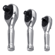 Chiave a cricchetto mini 3 pezzi 1/4 1/2 3/8 a doppia testa multifunzionale 72 denti a sgancio rapido