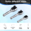3PCS Mini Ratchet Wrench 1/4 1/2 3/8 Double Headed Multifunctional 72 Teeth Quick Release 7