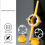 6Pcs NPT Die Set, PVC Thread Maker Tool, Pipe Threader Plumbing Manual Round Set for Pipe, Yellow 7
