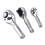 3PCS Mini Ratchet Wrench 1/4 1/2 3/8 Double Headed Multifunctional 72 Teeth Quick Release 4