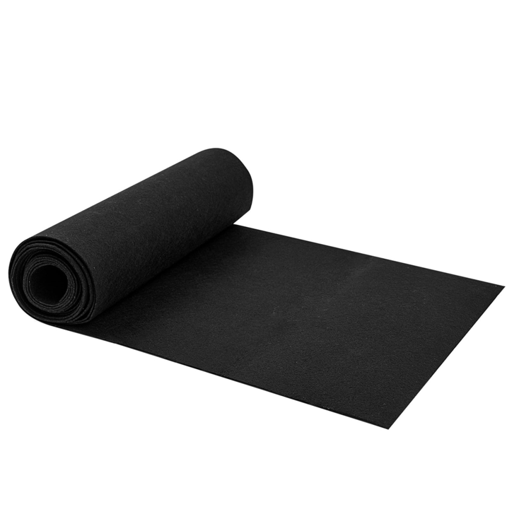 Rouleau de doublure de jardinière en tissu non tissé noir, 30 x 203 cm, alternative à la noix de coco