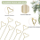 Lot de 40 piques à fleurs pour bouquets, centres de table de mariage et photos 5