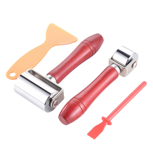 Rouleau de plastification pour bordures en cuir (2,36 pouces + 1 pouce)