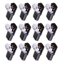 50PC 2Pin Way Plug Wire Cable Snap Connectors Wasserdichter elektrischer Doppeldraht-Steckverbinder mit Verriegelungsschnalle