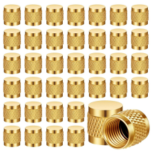 Lot de 60 raccords ronds en laiton avec capuchon évasé de 1/4 po sans joint torique pour vanne CVC, pour la fabrication industrielle et domestique.