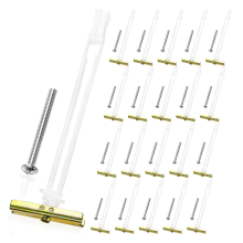 20-pack gipsplaatanker met meegeleverde bouten voor 1/4In-20, voor tv-montage, kasten, houdt tot 265 lbs vast elk in 1/2In