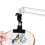 Adjustable Embroidery Hoop Holder for Handwork, 360 Rotatable, Hoop/Tablet/Phone Desktop Stand White 6