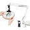 Adjustable Embroidery Hoop Holder for Handwork, 360 Rotatable, Hoop/Tablet/Phone Desktop Stand White 2