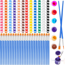 Mini-Acrylfarben-Set zum Basteln, 12 Farben, individuelle Tonfarben, Basteln, Geburtstagsparty, Schluck & Nacht