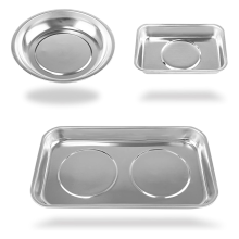 3-teiliger magnetischer Ablagehalter, Teilesatz, verdickte Ablage, Edelstahl, Werkzeugablagen für Schrauben, Bolzen, Muttern