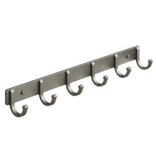 Platzsparender Aluminiumhaken für Badezimmer, Handtücher, Wohnzimmer, Tür, Rückseite, Kleidung, einfache Aufbewahrung, 6 Haken zum Sparen
