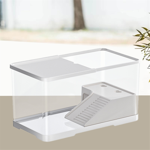 Turtle Tank Habitat Kit Hatching Breeding Case Decor Terrarium Basking Platform with Multi-Function Area 2