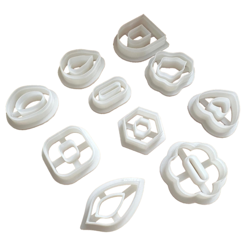 Polymer Clay Cutters - 10 Pcs Boho Cutters,Geometric Tools for Jewelry, Kit 1