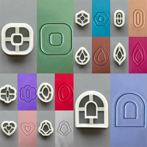 Polymer Clay Cutters - 10 Pcs Boho Cutters,Geometric Tools for Jewelry, Kit 2
