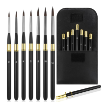 Travel Watercolor Brushes, Artist Detachable Set, Suitable for Acrylic Ink Gouache