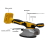 Tile Tiling Machine High Loading Capacity Wall Floor Laying Vibrating Tool for 18V Battery(No Battery) 5