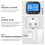 Digital Temperature Controller Socket Outlet Thermostat with Time Sensor Probe Heating Cooling Switch 16A EU Plug 7