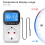 Digital Temperature Controller Socket Outlet Thermostat with Time Sensor Probe Heating Cooling Switch 16A EU Plug 6
