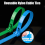200PCS Buckle Self-Locking Premium Nylon Cable Wire Ties,8 X 200mm Adjustable Reusable Strap with 9