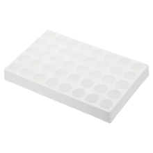 Support de flacons pour flacons d'échantillonneur automatique, support de plateau pour tubes à essai empilables 40 puits 20 ml, blanc
