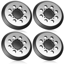 4-teiliges Ersatzpad mit Metallrücken für Schwingschleifer, stabiler, 5 Zoll, 8-Loch-Haken für DWE6421 6421K DWE6423 6423K