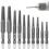 Screw Extractor Set,10 Pcs Extractor,1/4inch Hex Shank Broken Extractor,Screw Remover & Bit Set 1