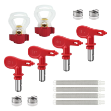 Ugelli per verniciatura a spruzzo airless reversibili con sedi di protezione e filtri per pistola a spruzzo per verniciatura a spruzzo