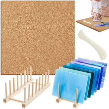 Buntglas-Zubehör-Set, Organizer, Werkzeuge und mehr