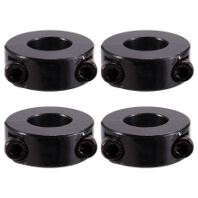 4PCS Double Split Shaft Collars Oxide Set Screw Style Setscrew Collar Inner Diameter 20x40x15mm