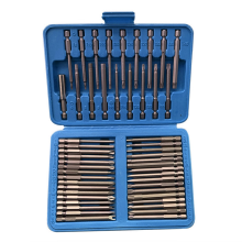 50 stuks extra lange bitset, 75 mm beveiligingsschroevendraaierbits, stervormige zeskantsleutel