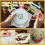 Embroidery Hoop Kit Includes: Hoop, Needle, Vintage Scissors, Needle Threader, Thimble,Floss Spool 6