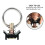 12 Pack L Track Tie Down O Ring Accessories Black Single Stud Fitting with Round Ring, 4000LBS Capacity 3