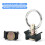 12 Pack L Track Tie Down O Ring Accessories Black Single Stud Fitting with Round Ring, 4000LBS Capacity 5