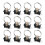 12 Pack L Track Tie Down O Ring Accessories Black Single Stud Fitting with Round Ring, 4000LBS Capacity 2