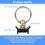 12 Pack L Track Tie Down O Ring Accessories Black Single Stud Fitting with Round Ring, 4000LBS Capacity 6
