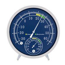 Metal Temperature & Humidity Meter Accurate Readings Thermometer Hygrometer for Indoor Use