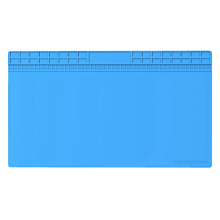 Supergroße 700 x 400 mm Isolierunterlage aus reinem Silizium, Reparatur-Arbeitsmatte, BGA, hitzebeständige Lötstation, Schreibtischplattform, Blau