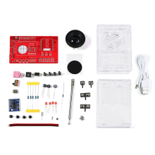 Kit elettronico fai da te per la produzione di radio FM, circuiti stampati, parti sciolte, ricevitore RDA5087, altoparlante da 3 W con antenna