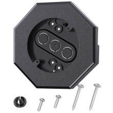 Octagon Siding Montagesatz, 8141 Vertikale Lampen Kennzeichenbeleuchtung Blöcke für 1/2 Zoll Lap Schwarz